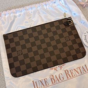 Louis Vuitton Neverfull Pouch ebene (AUTHENTIC)